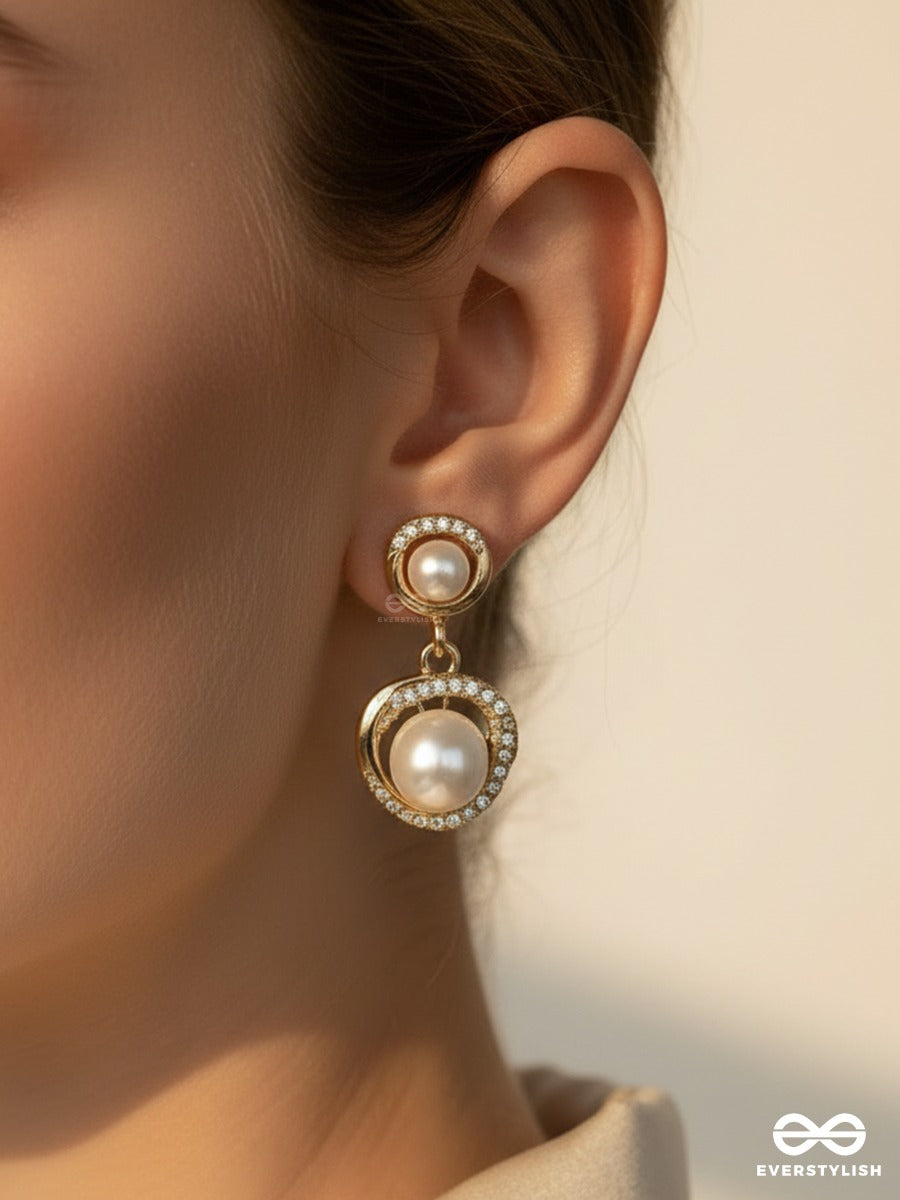 Eiris Loop - Layered Pearl Earrings
