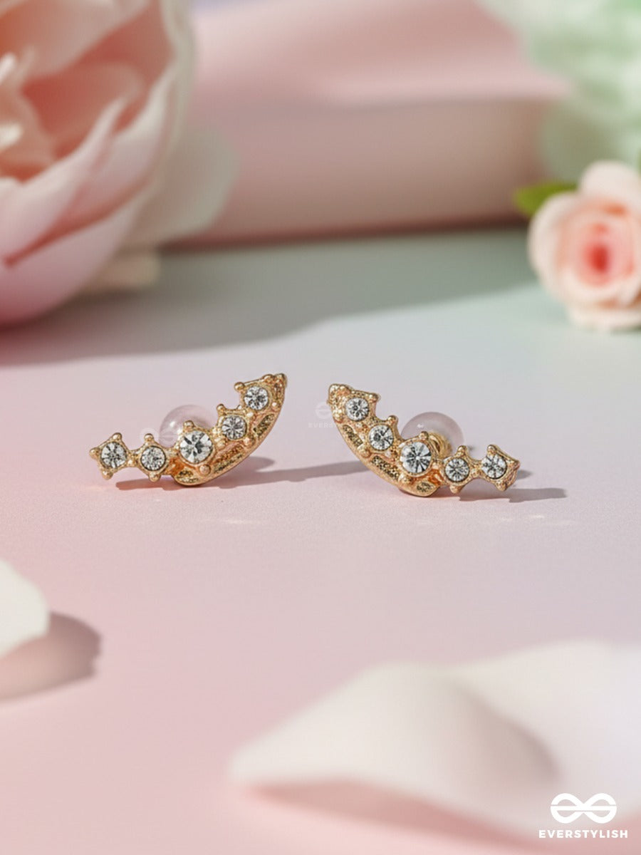 Moonveil - Crystal Stud Earrings