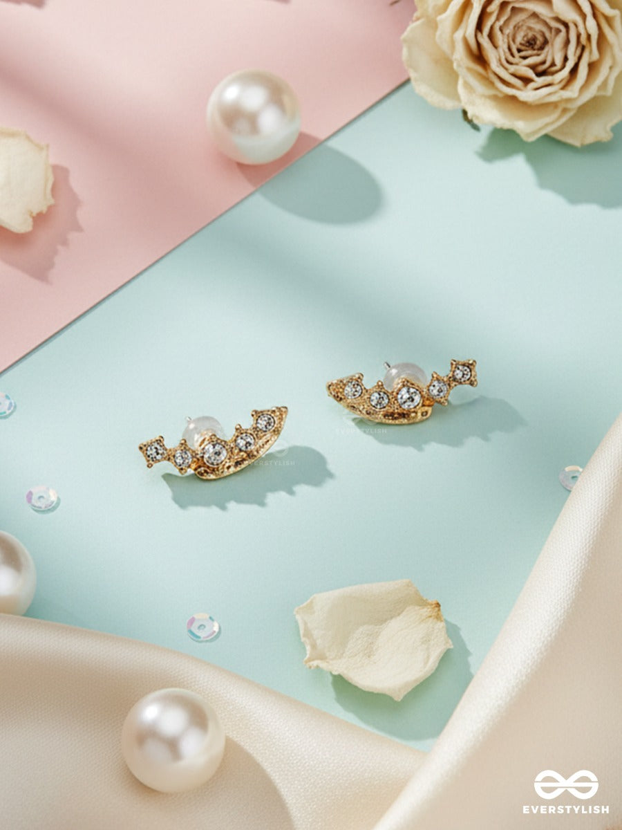 Moonveil - Crystal Stud Earrings