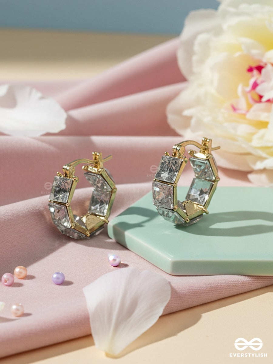 Shimra Band - Faceted Hoop Earrings