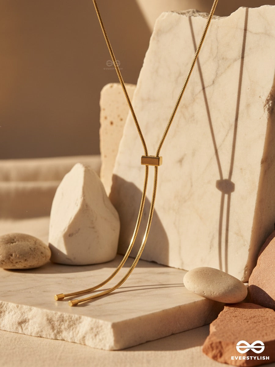 Pull Cord - Sleek Adjustable Necklace