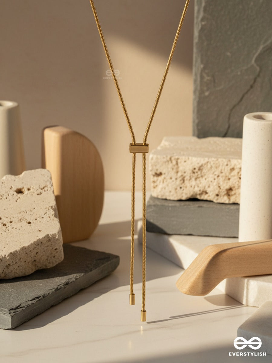 Pull Cord - Sleek Adjustable Necklace