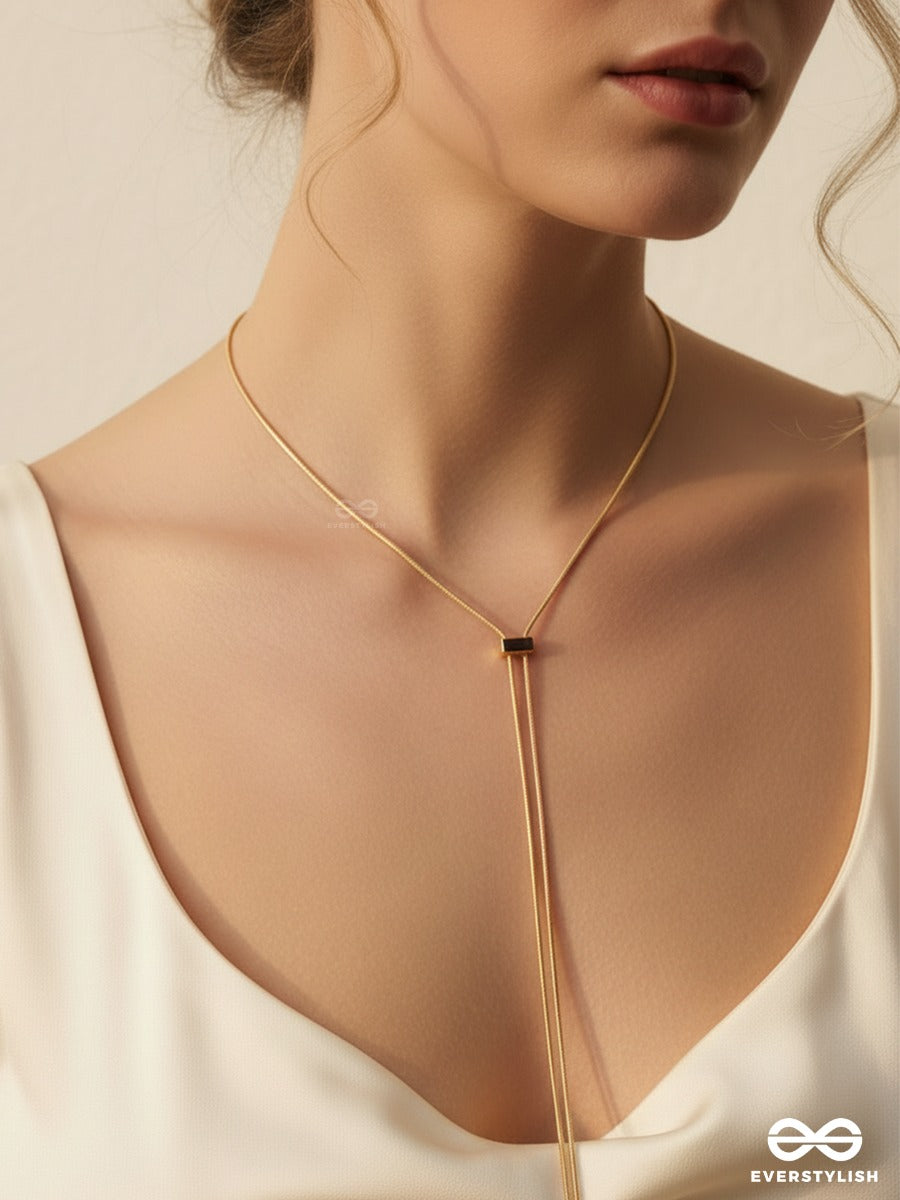 Pull Cord - Sleek Adjustable Necklace