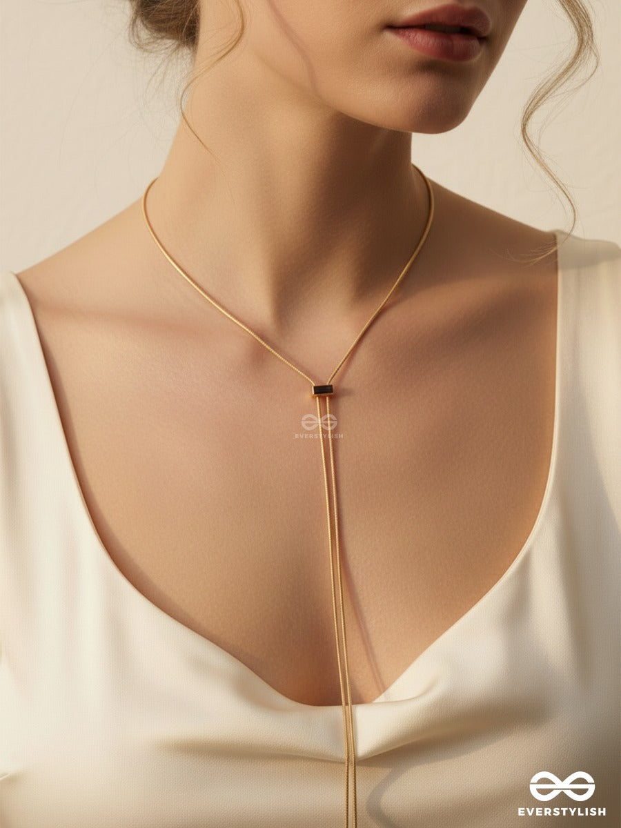 Pull Cord - Sleek Adjustable Necklace