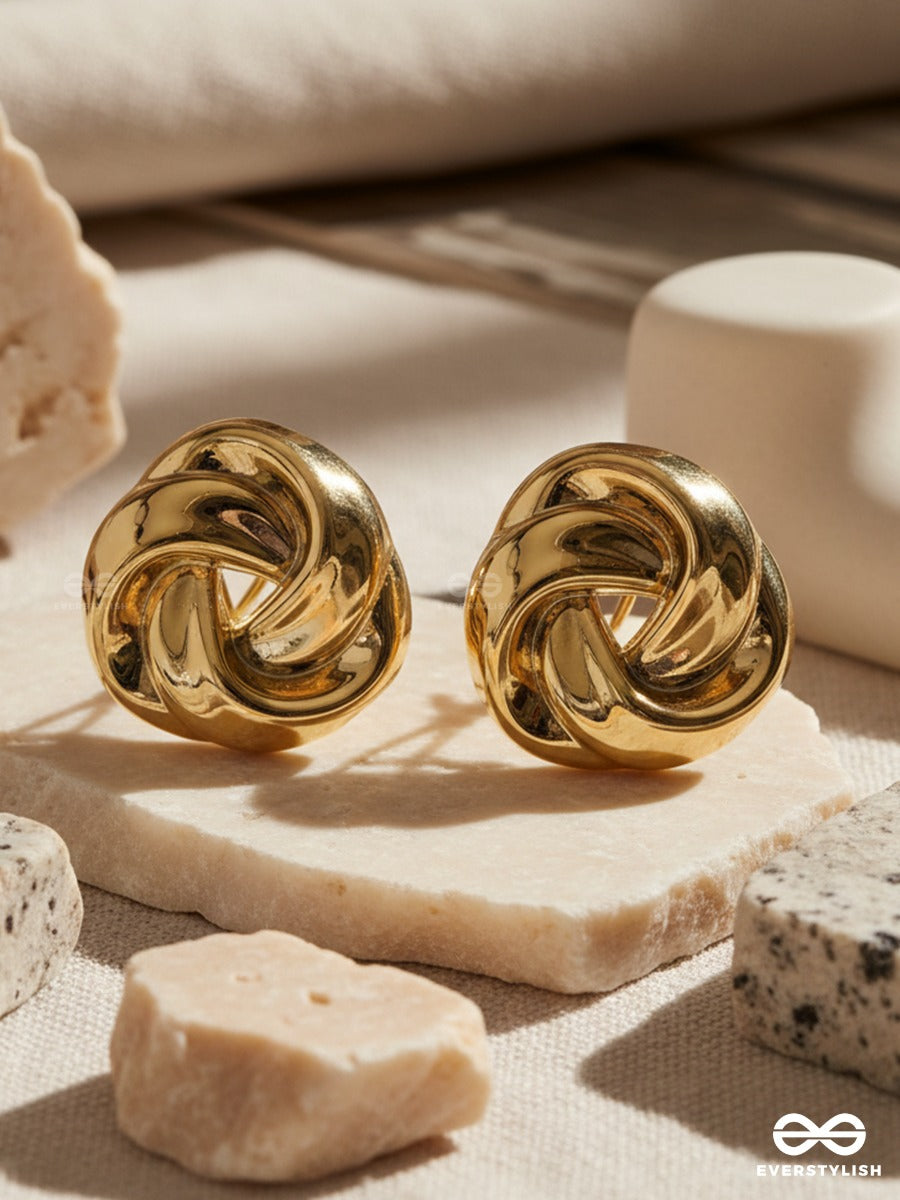 Braid Core - Chunky Knot Stud Earrings
