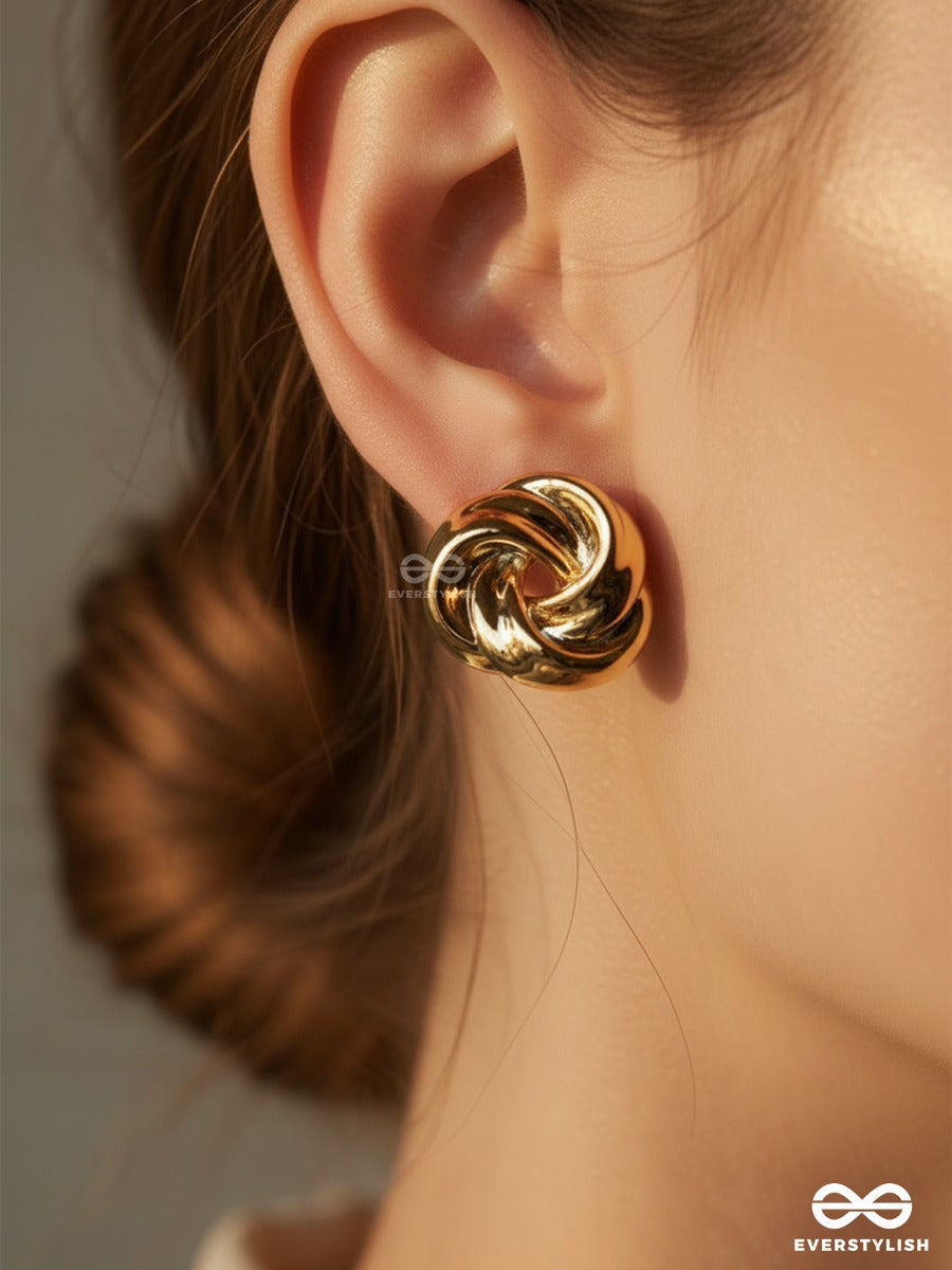 Braid Core - Chunky Knot Stud Earrings