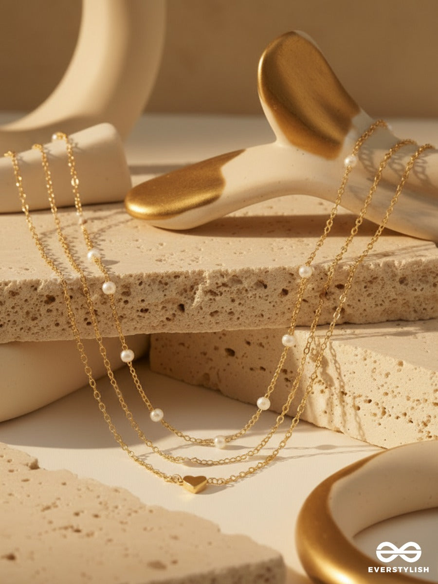 Chain Veil - Minimal Dainty Necklace Set