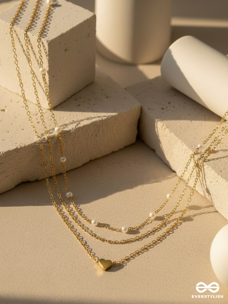 Chain Veil - Minimal Dainty Necklace Set