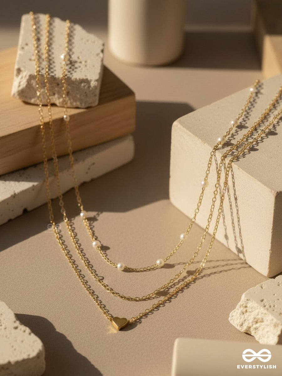 Chain Veil - Minimal Dainty Necklace Set