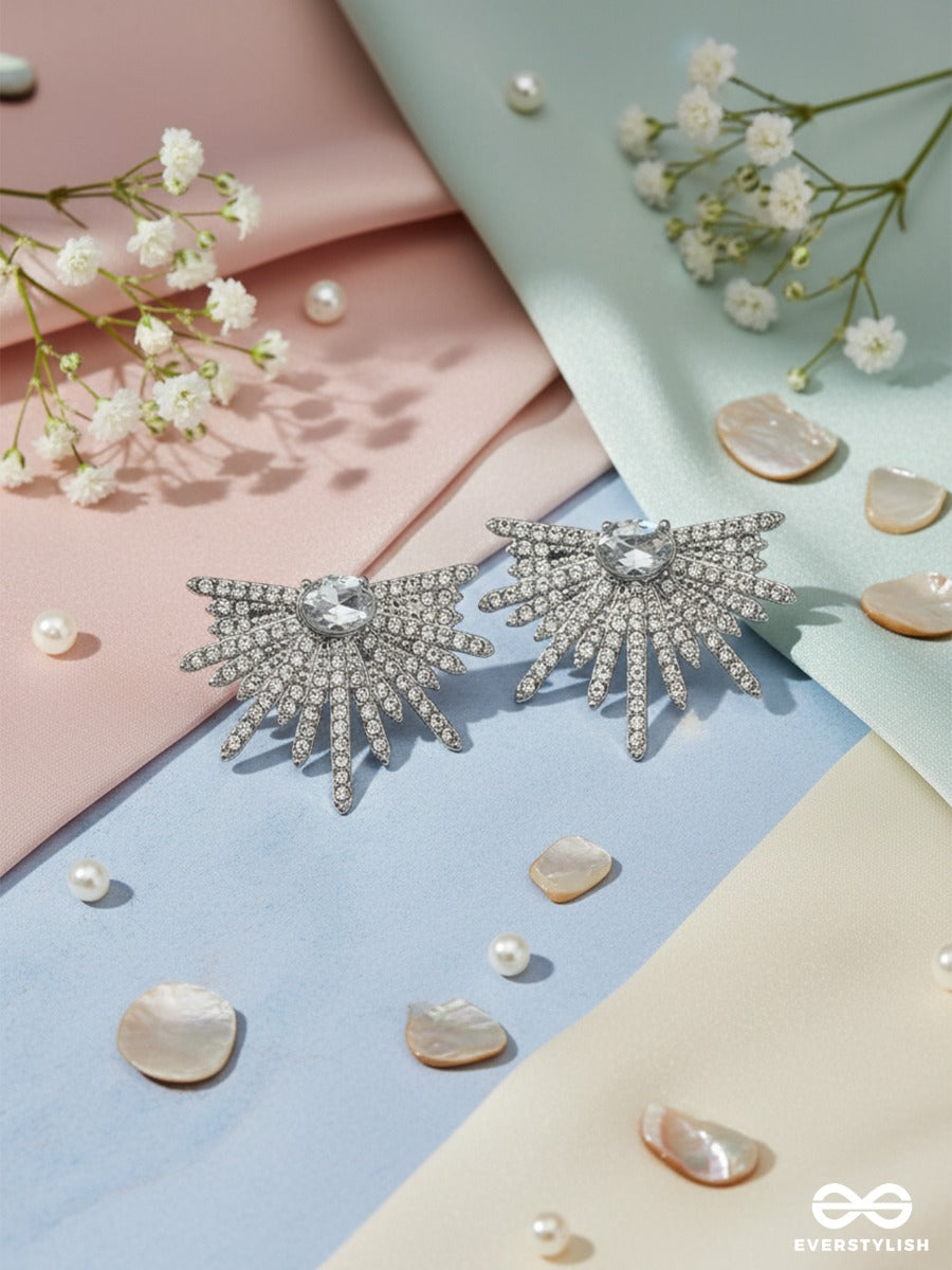 Starfire Spread - Pave Sunburst Earrings