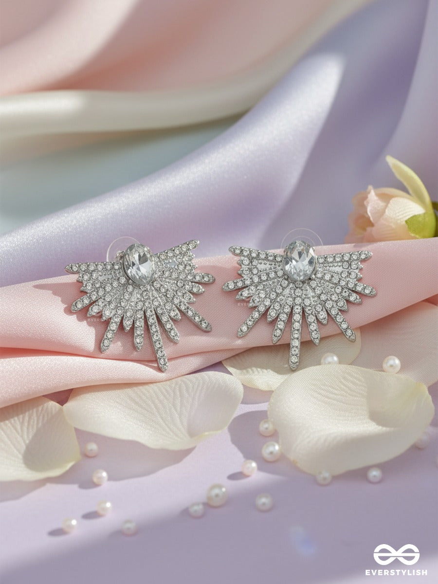 Starfire Spread - Pave Sunburst Earrings