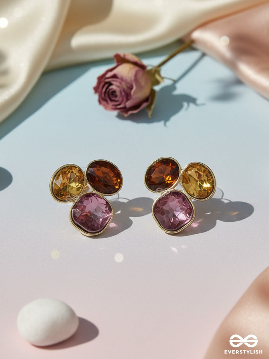Jewel Pod - Cluster Drop Earrings