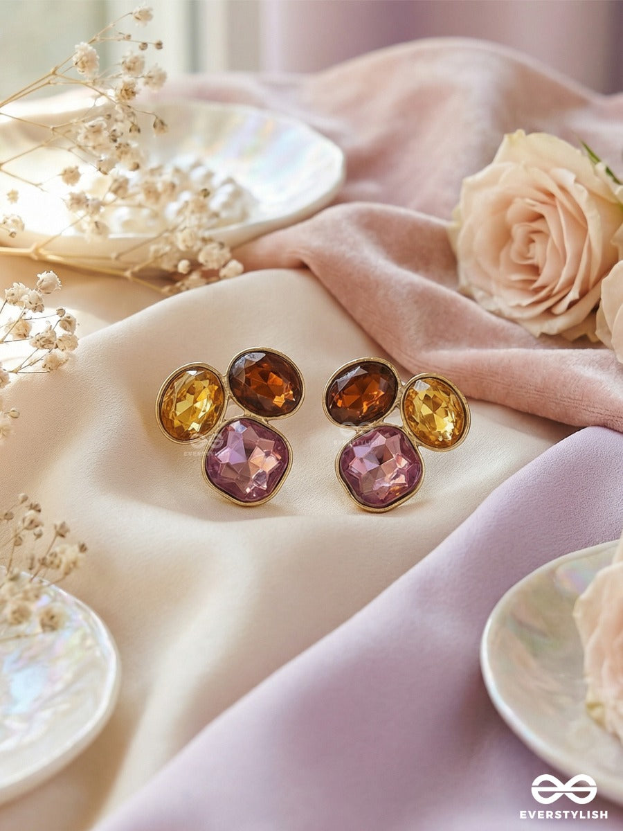 Jewel Pod - Cluster Drop Earrings