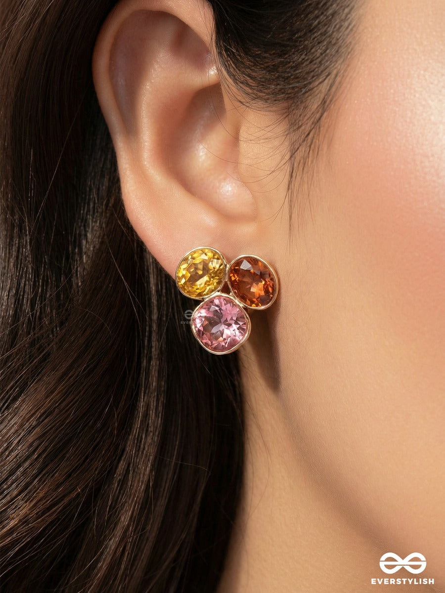 Jewel Pod - Cluster Drop Earrings