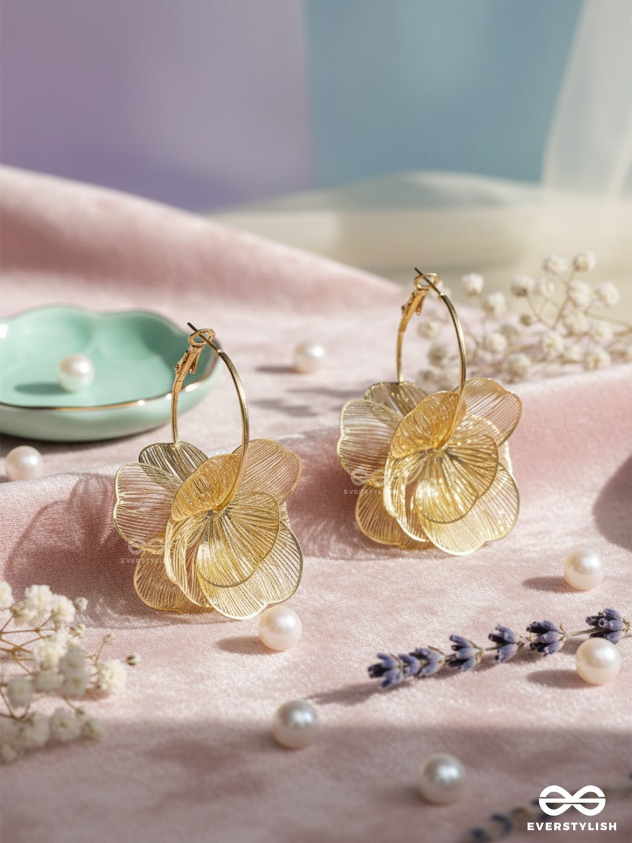 Organza Flora - Delicate Bloom Earrings