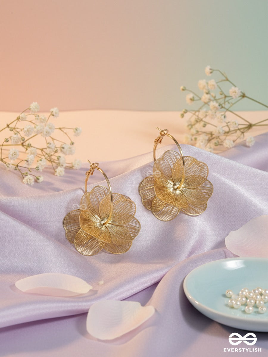 Organza Flora - Delicate Bloom Earrings