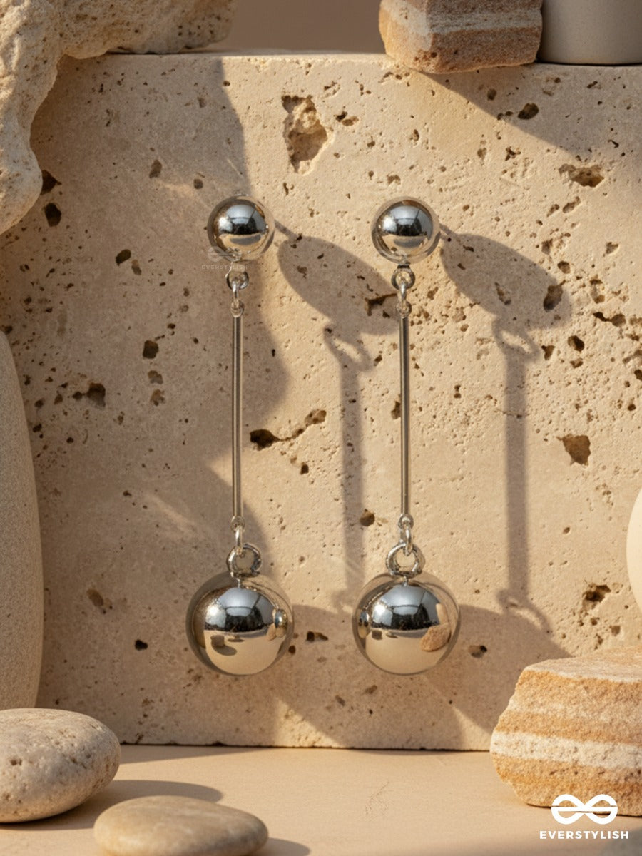 Balance Drop - Dual Sphere Earrings