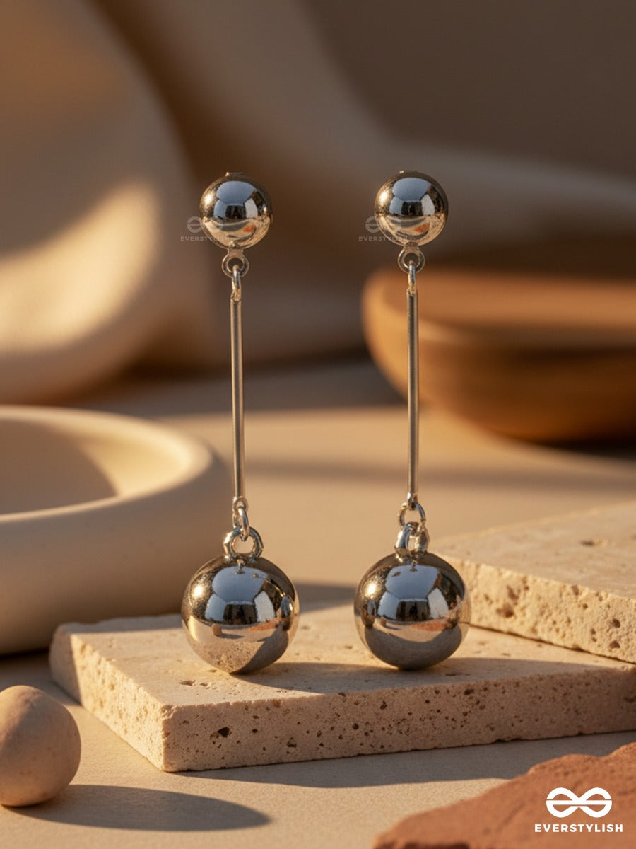 Balance Drop - Dual Sphere Earrings
