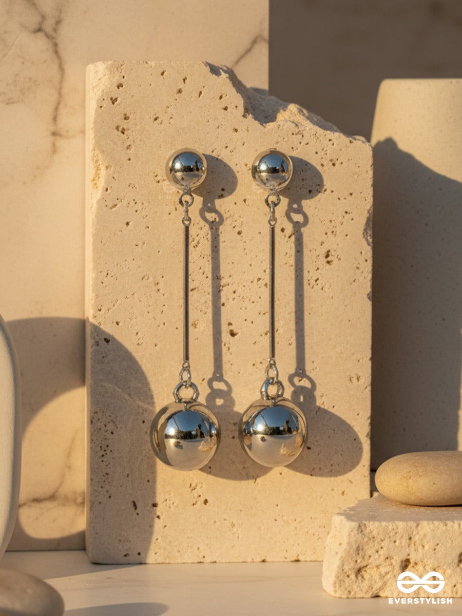 Balance Drop - Dual Sphere Earrings