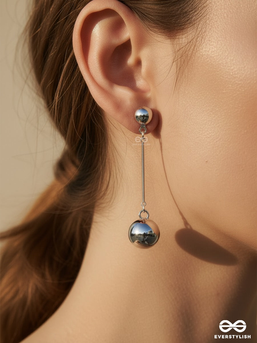 Balance Drop - Dual Sphere Earrings