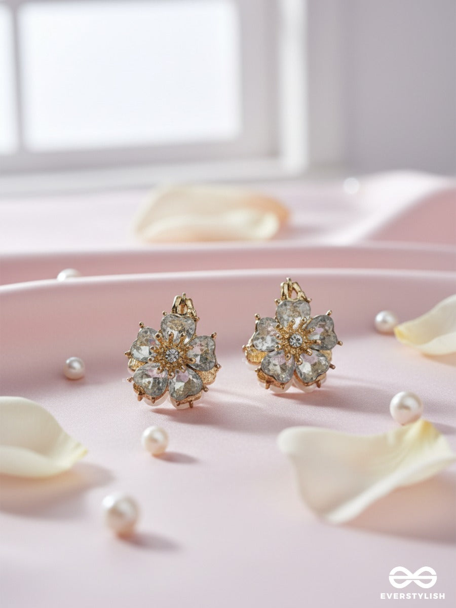 Pearl Sprig - Floral Cluster Earrings
