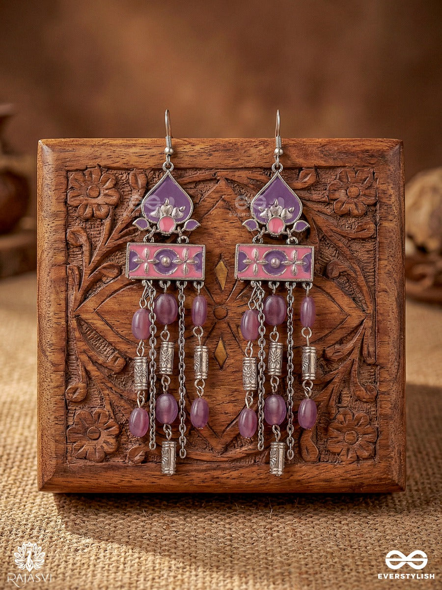 Meadow Reverie - Oxidised Festive Jodhpuri Jhumkas