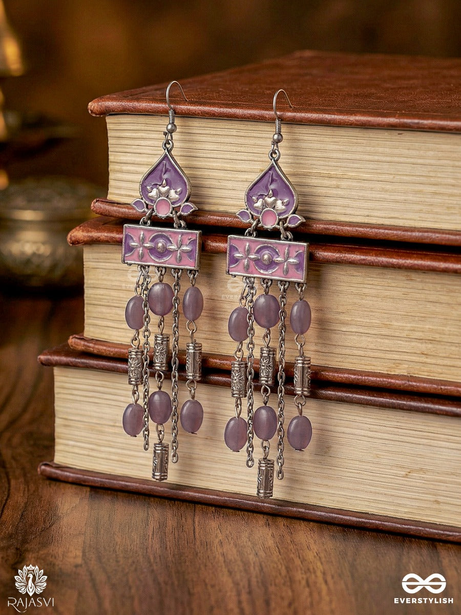 Meadow Reverie - Oxidised Festive Jodhpuri Jhumkas