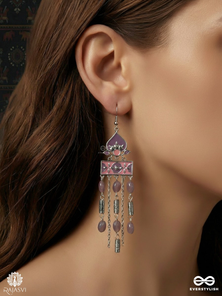 Meadow Reverie - Oxidised Festive Jodhpuri Jhumkas