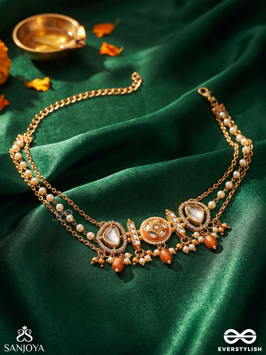 Ornate Necklace – Chandrabindu | Sanjoya – Everstylish