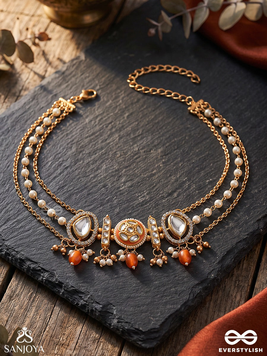 Ornate Necklace – Chandrabindu | Sanjoya – Everstylish
