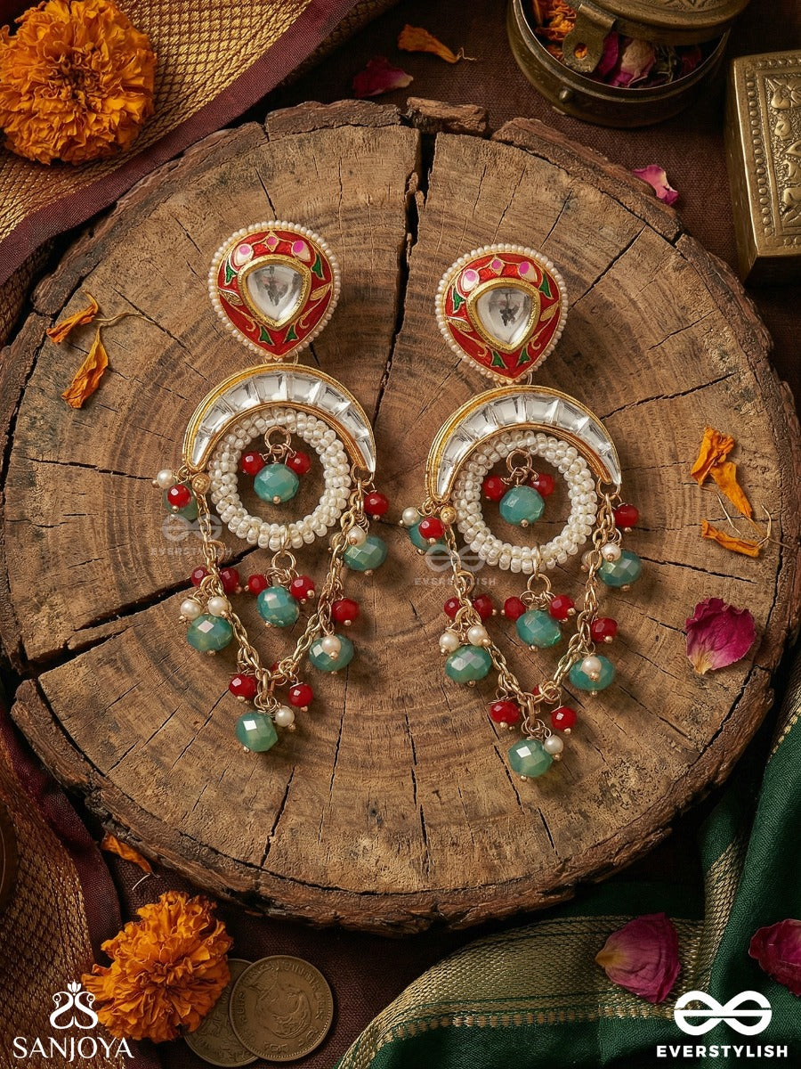 Sanyukta - United Grace - Elegant Earrings With Connected Design And Cascade Details