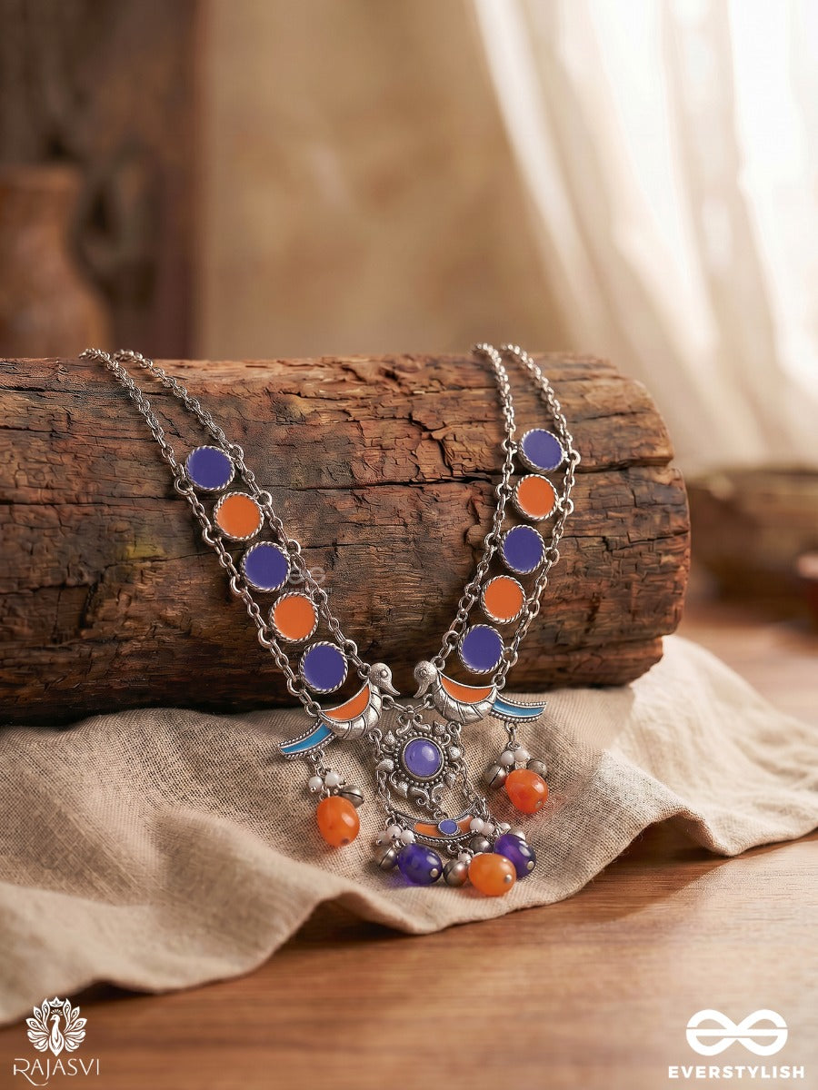 Varna Utsav - Multi Color Statement Necklace