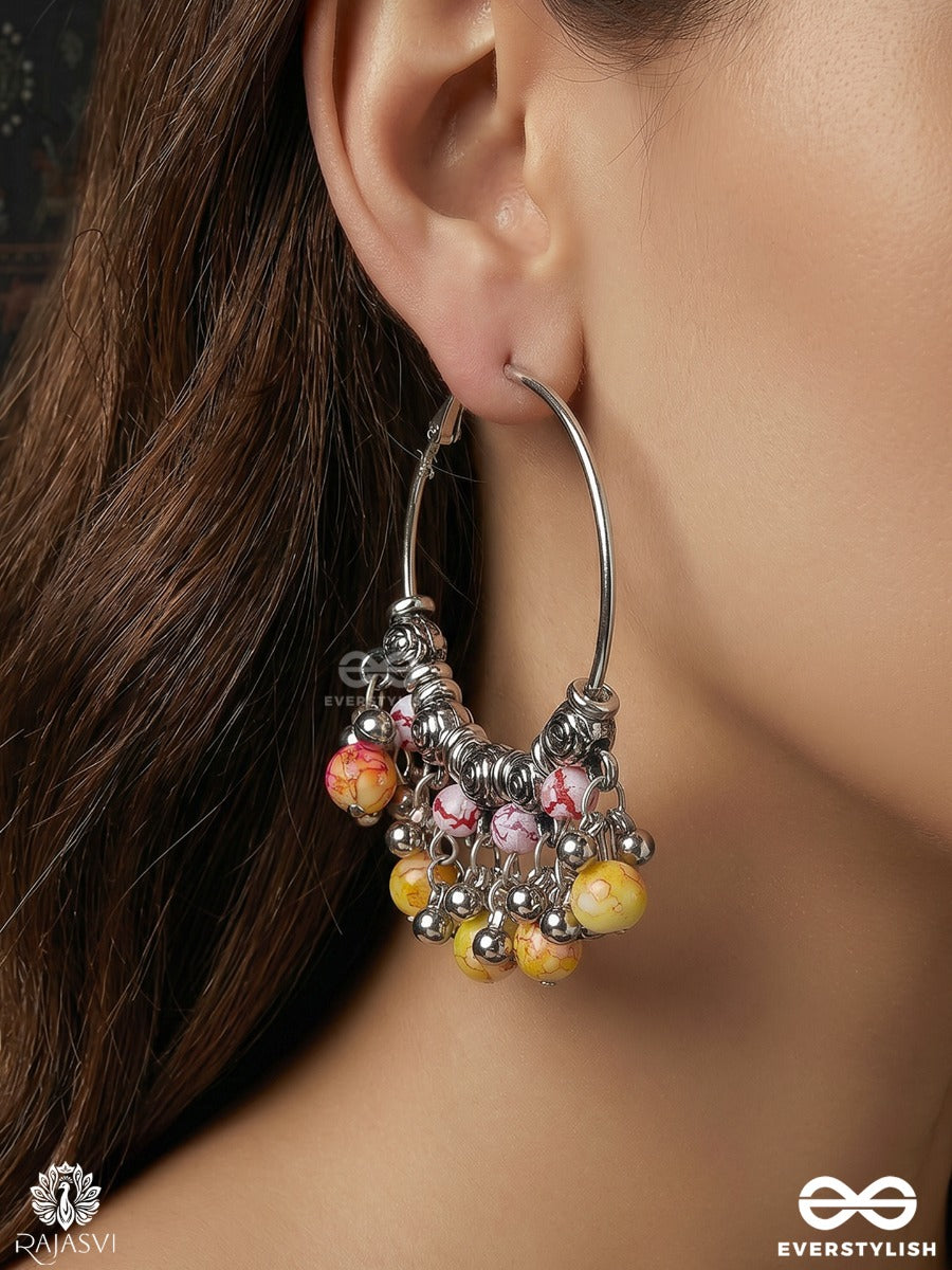 Ravya Tinkle - Dangle Hoop Earrings