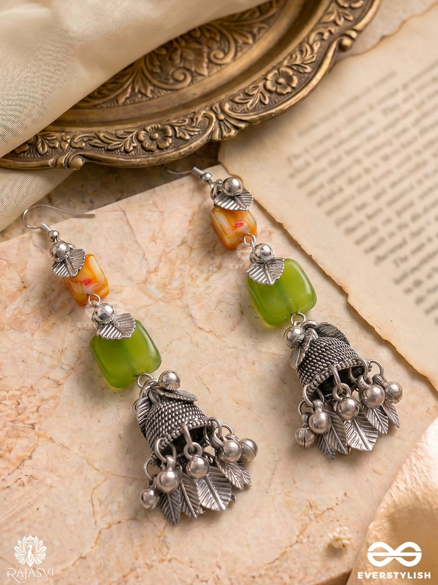 Kesari Bel - Boho Jhumki Earrings