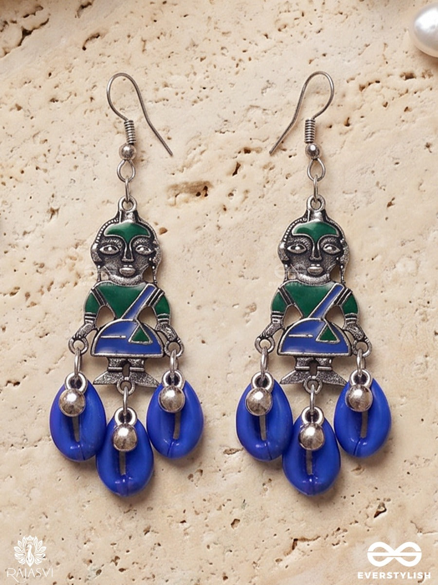 Neeli Lokkala - Tribal Drop Handcrafted Oxidised Earrings
