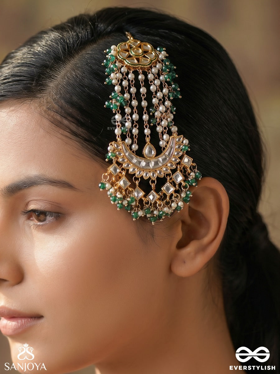 Zarafshaan – Scattered Gold – Statement Passa With Multi-Layer Chains And Dangling Stone Elements