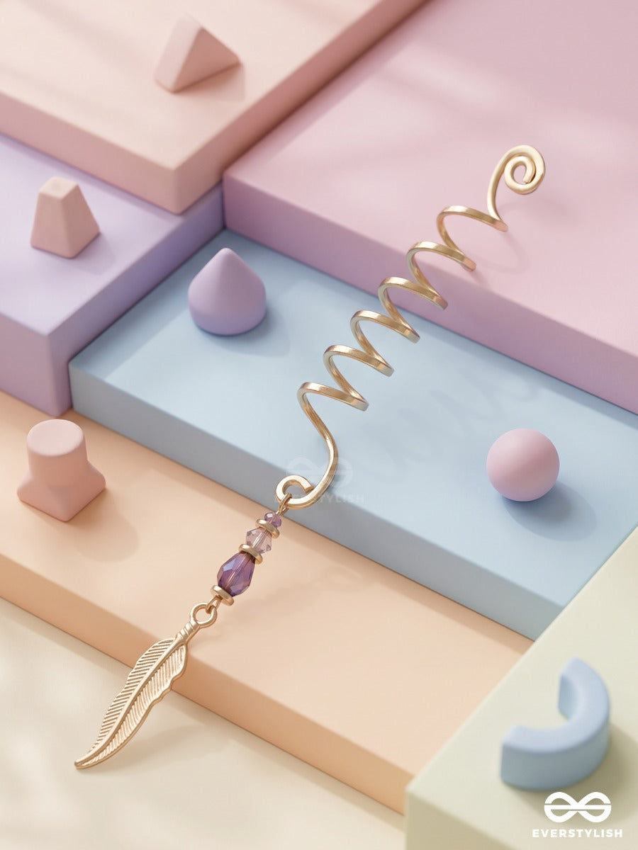 Raven Shimmer – Trendy Braidlet With Elegant Feather Drop