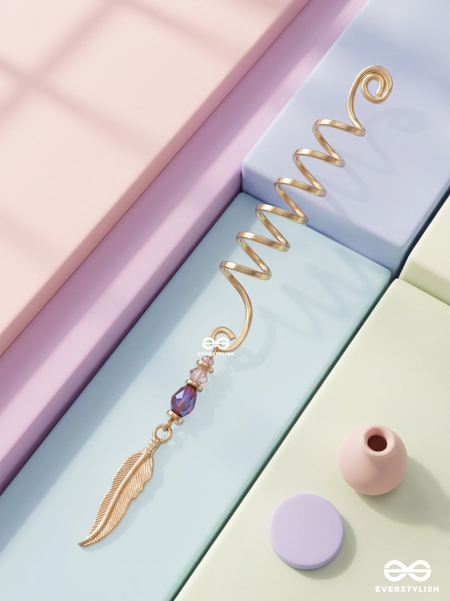 Raven Shimmer – Trendy Braidlet With Elegant Feather Drop