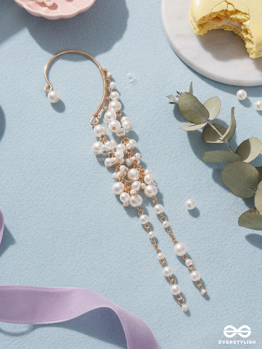 Pearly Pop – Korean Style Dangling Pearl Earcuff