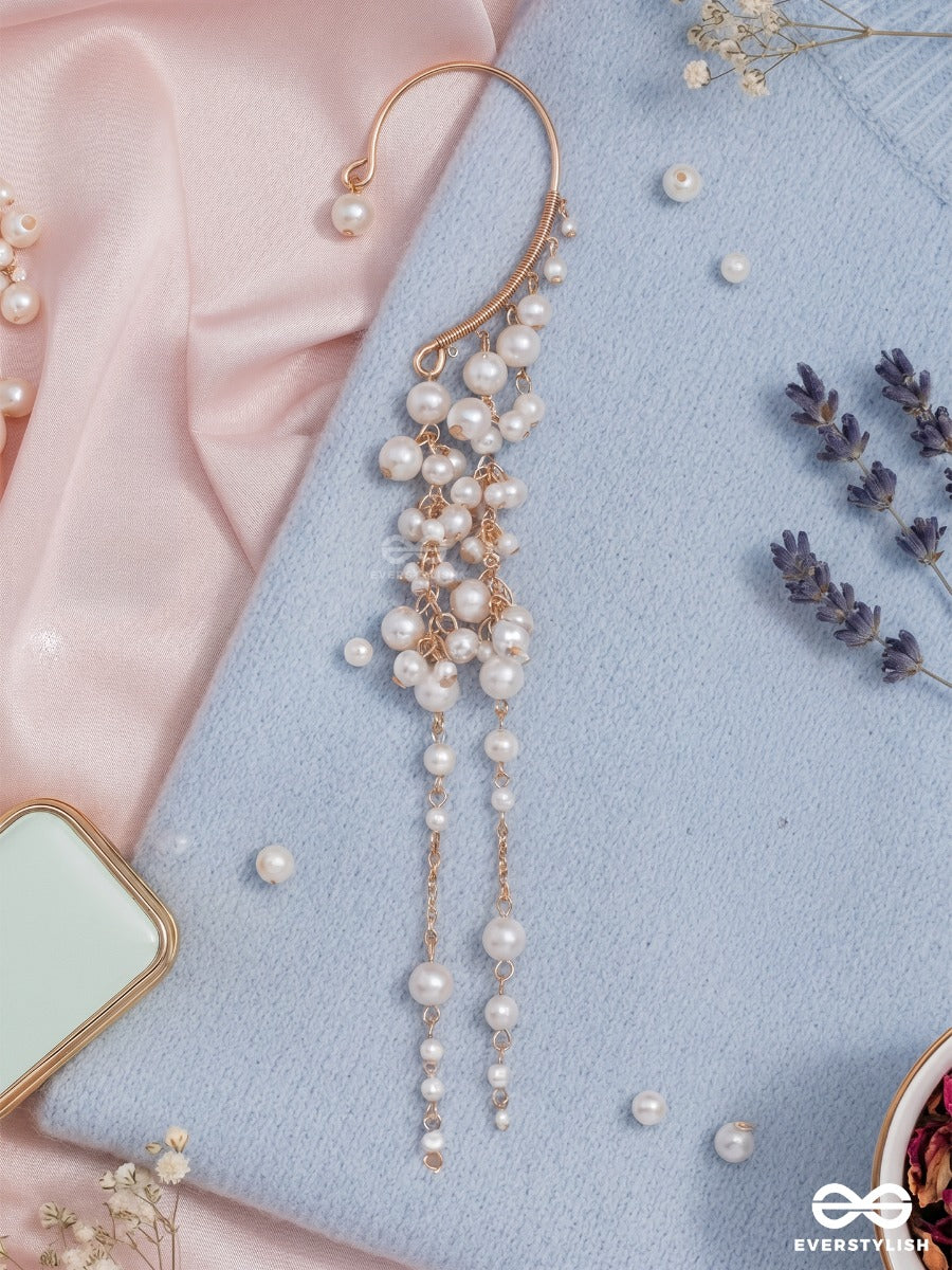 Pearly Pop – Korean Style Dangling Pearl Earcuff