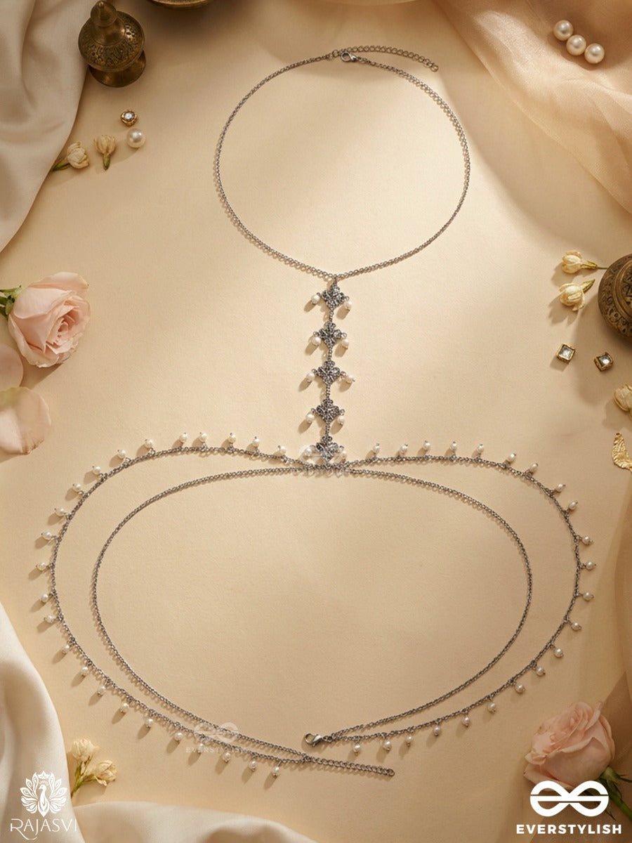 Chaand Jaal – Oxidised Statement Body Chain