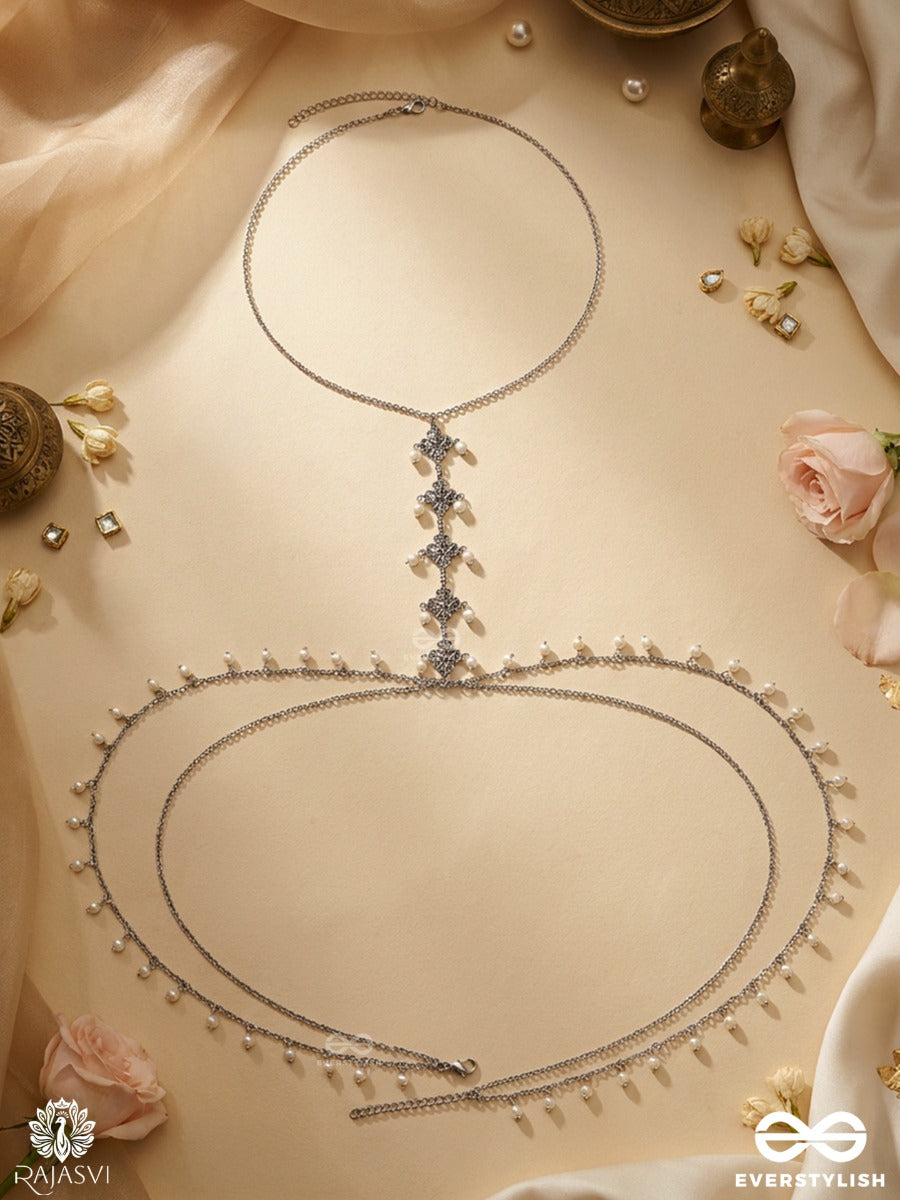 Chaand Jaal – Oxidised Statement Body Chain