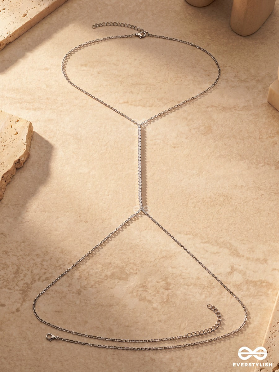 Gloss Code – Dainty Minimal Silver Body Chain