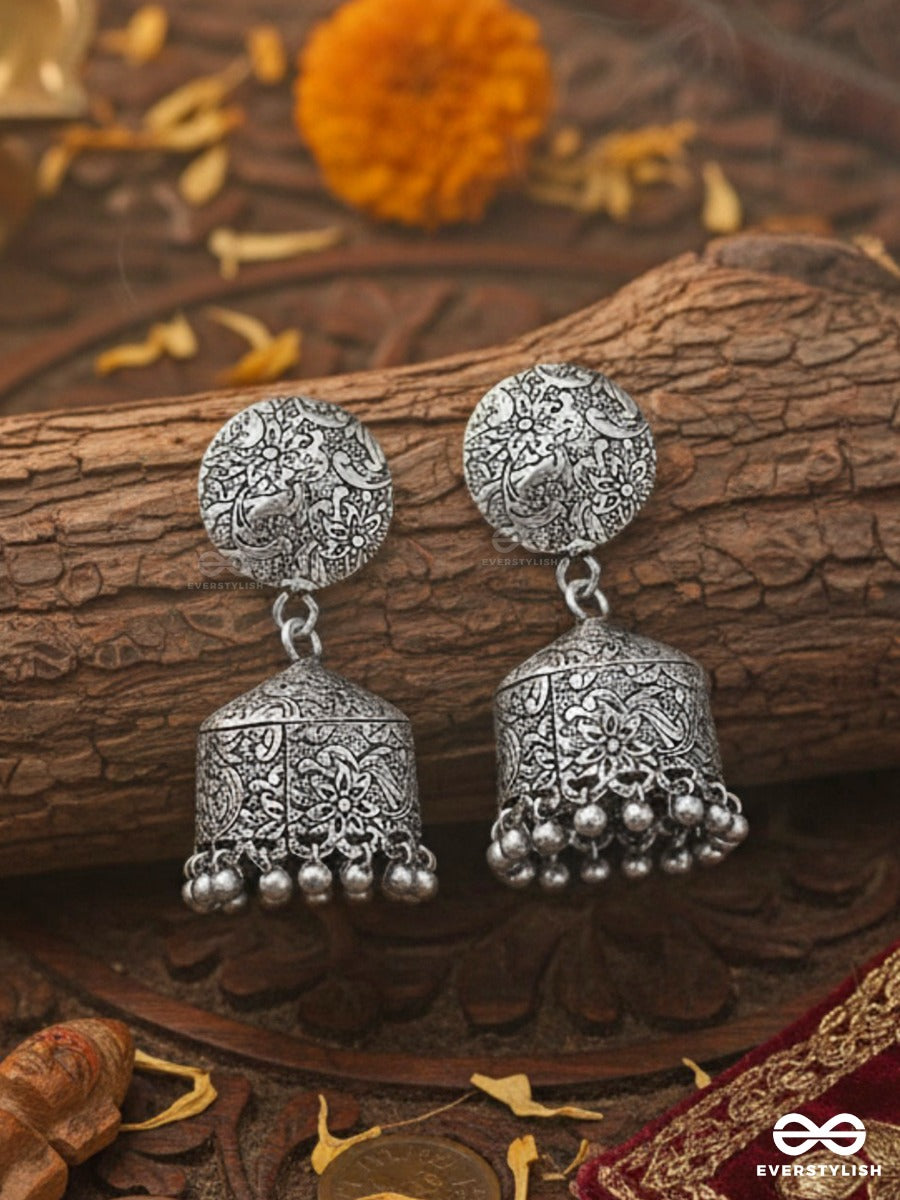 The Intricate Sophistication - Oxidised Boho Earrings